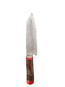 DAMASCUS HANDMADE FORGED BUNKA CHEF KNIVE (CKN-18)