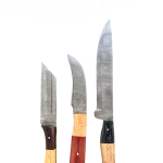 CUSTOM HANDMADE CARBON STEEL CHEF KNIVES SET 3 Pcs, (CKN-19)